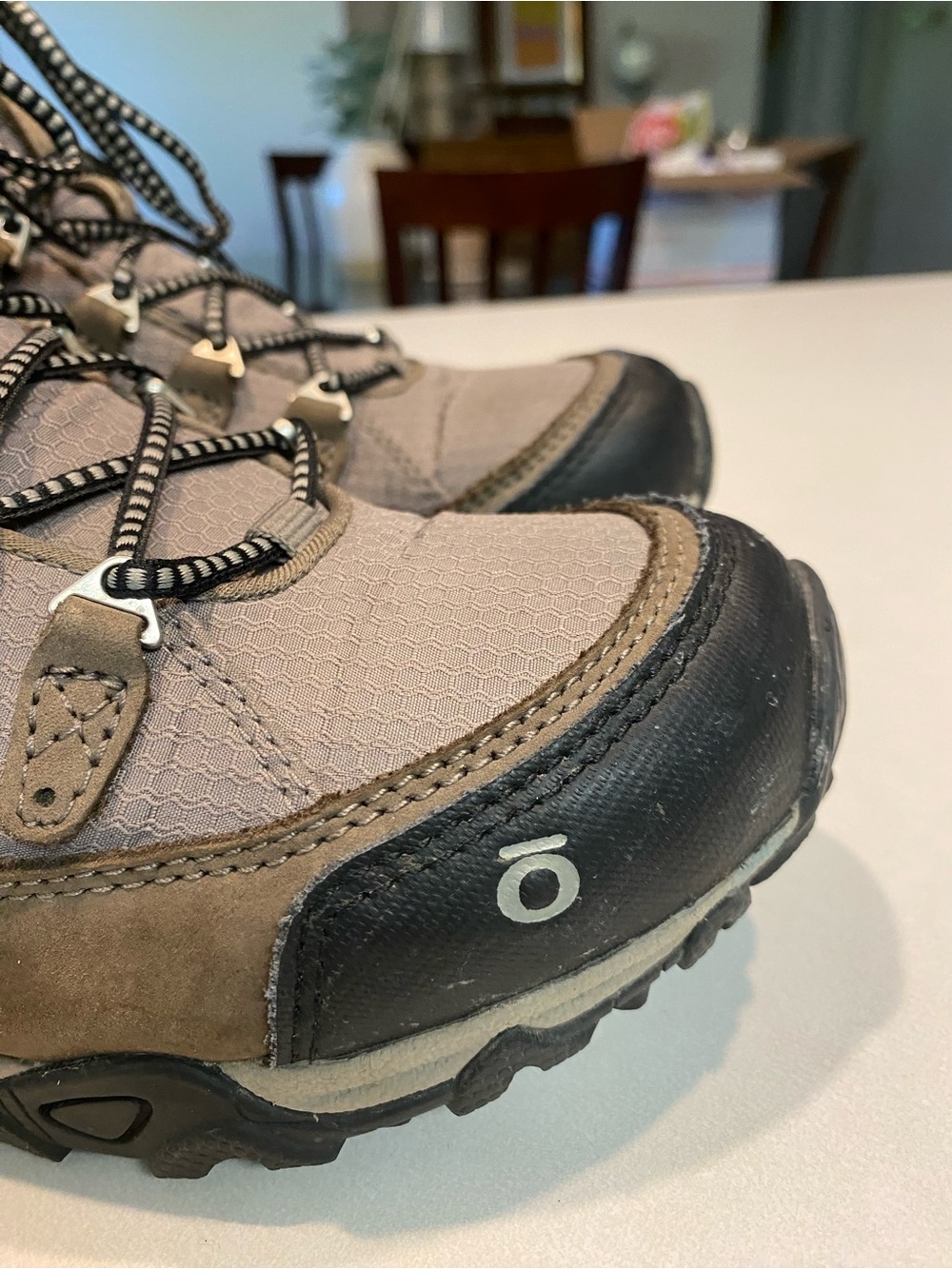 OBOZ JUNIPER MID B-DRY OUTDOORS WATERPROOF HIKING BOOT NEUTRAL BROWNS SZ 7.5 - Picture 3 of 15